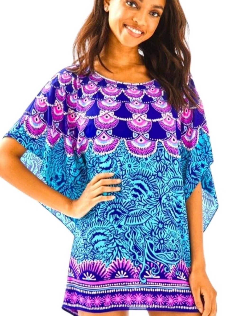 Lilly Pulitzer L/XL Coverup/Caftan/Tunic/sequins NEW WITH TAGS + hard to find
